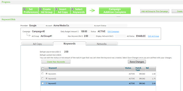 Manage Campaigns